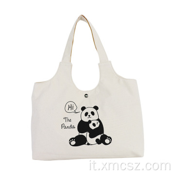 Simpatiche borse tote bag a tracolla con tracolla a forma di panda